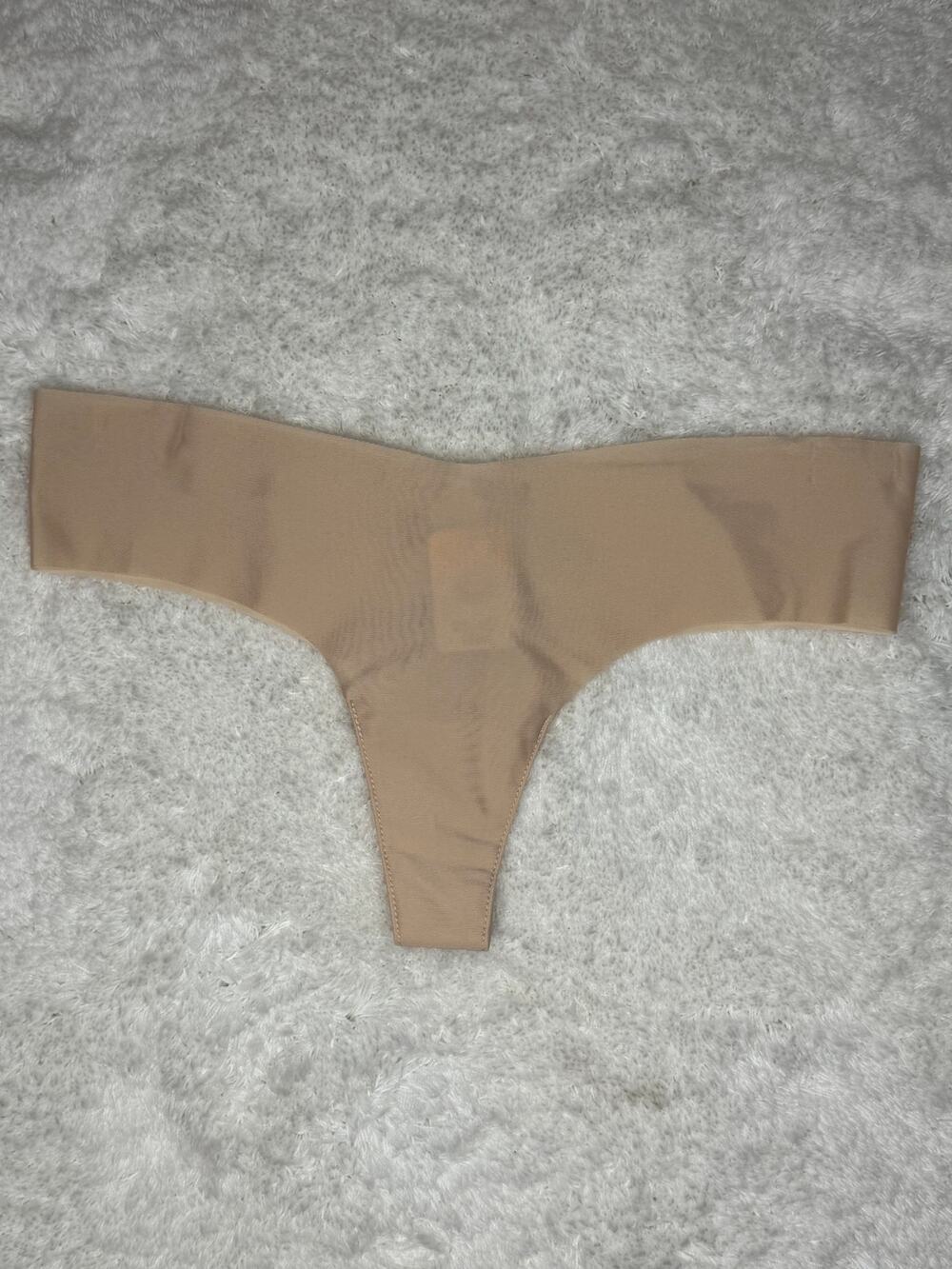 NWT SO Intimates No Show Thong Panty Tan Size S